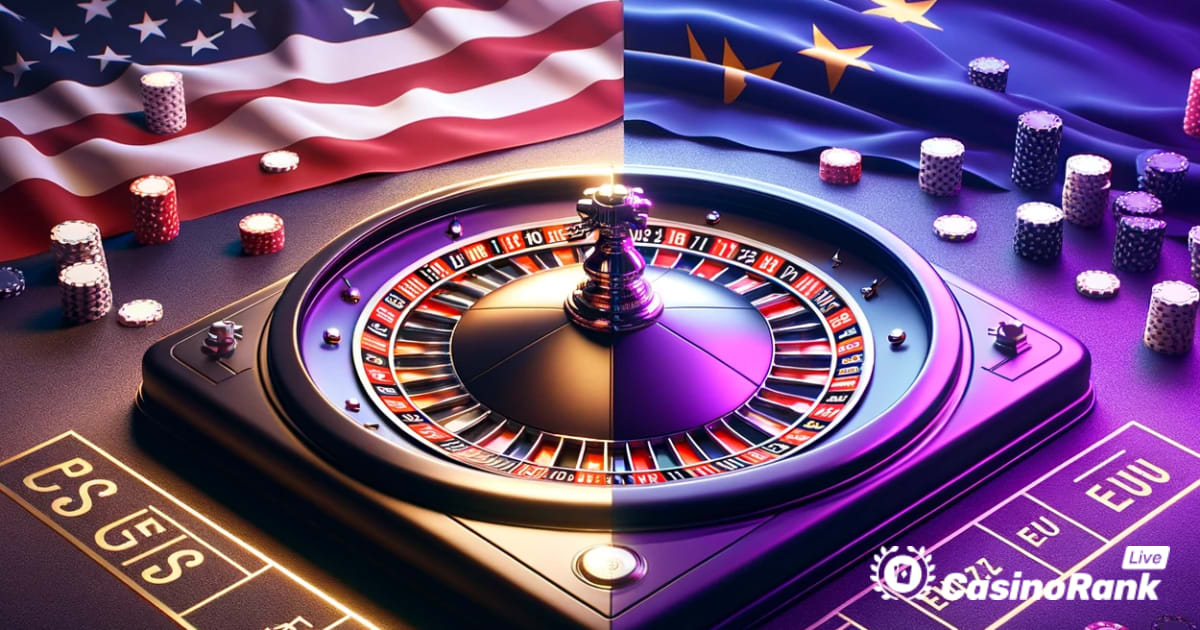 Wählen Sie amerikanisches oder europäisches Roulette in einem Live-Dealer-Casino